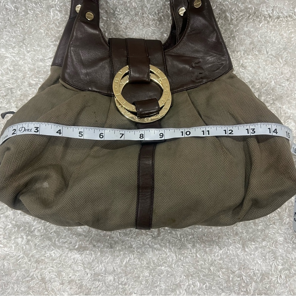 Bvlgari Canvas and Leather Chandra Hobo Bag - Picture 12 of 16